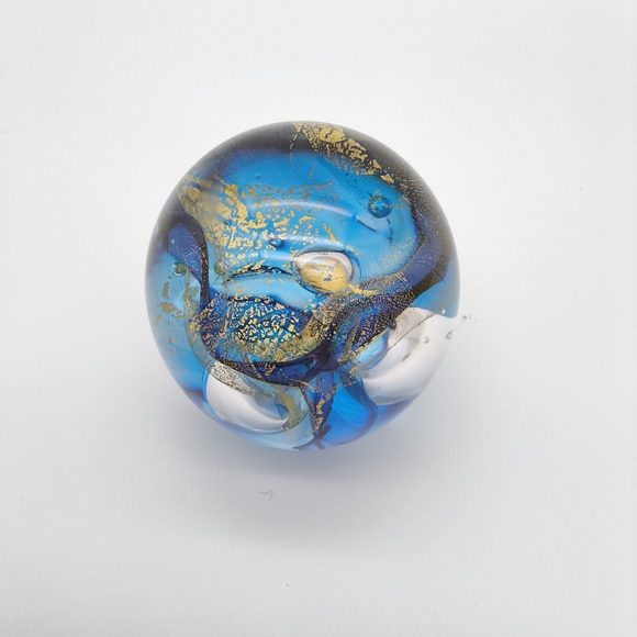 RARE Mark Armstrong Signed Art Glass Paperweight "Canadian" - Picture 4 of 6